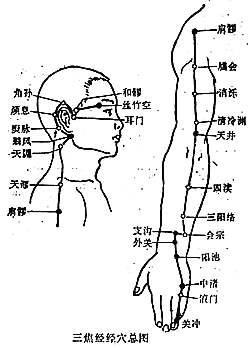 耳门 耳和髎 丝竹空